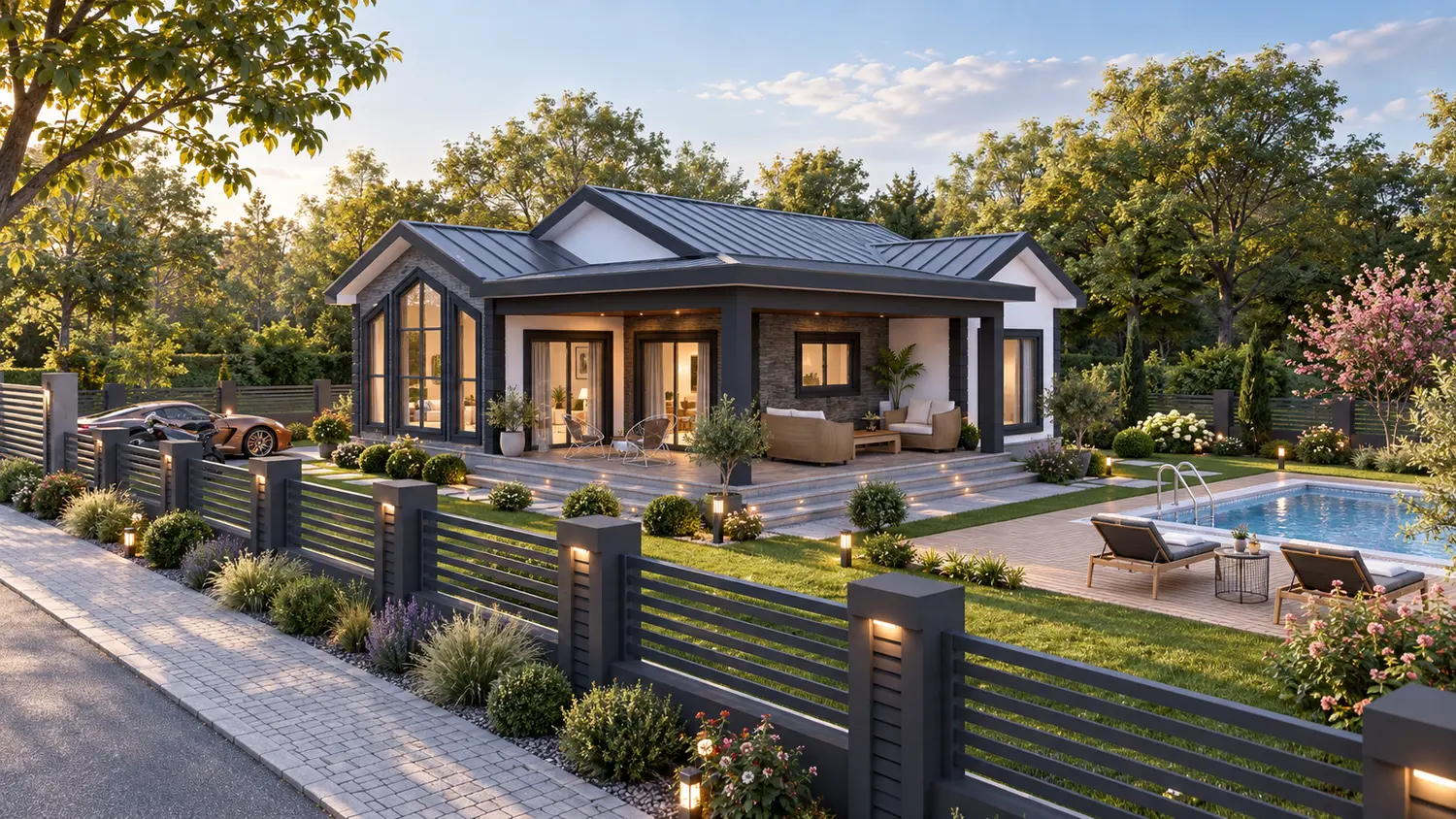 SMART 132 VERANDA Çelik Villa