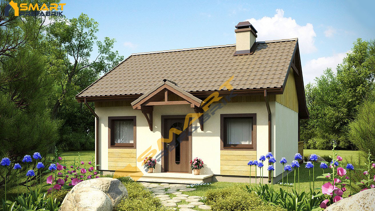 Model 1 Tek Katlı Çelik Ev 60 MetreKare