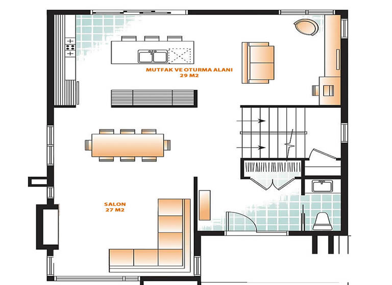 Safir 170 m2 Çift Katlı Villa