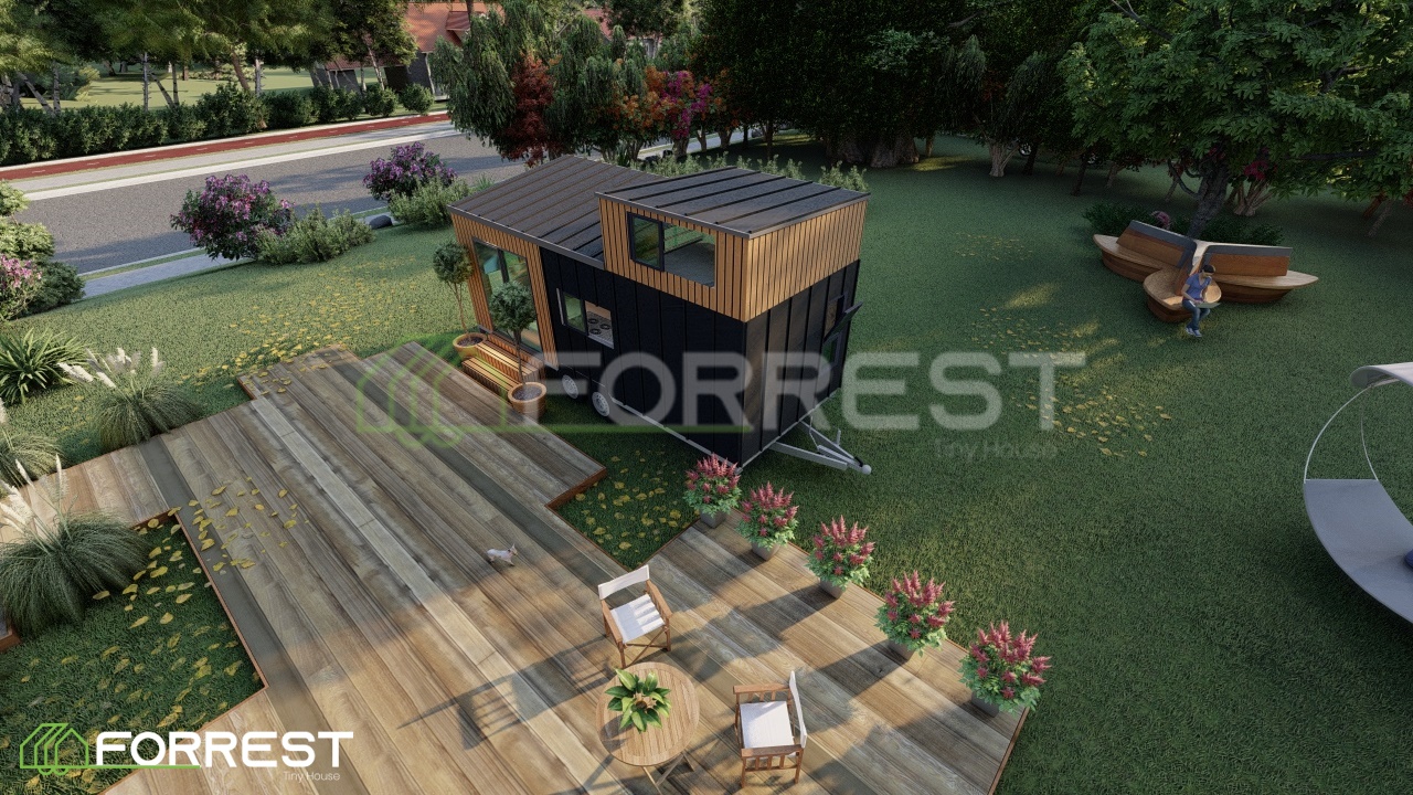 Forrest Tiny House Model 9 Çelik Taşınabilir