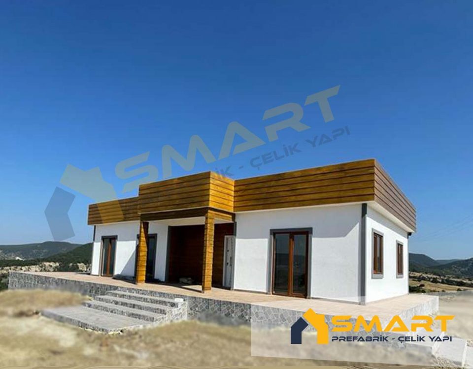 100 m2 Çelik Villa Dış Görseli