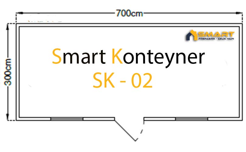 Smart Konteyner - SK- 02 Yaşam Konteyneri Proje