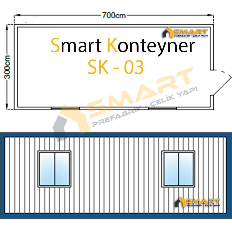 Smart Konteyner - SK- 03 Yaşam Konteyneri