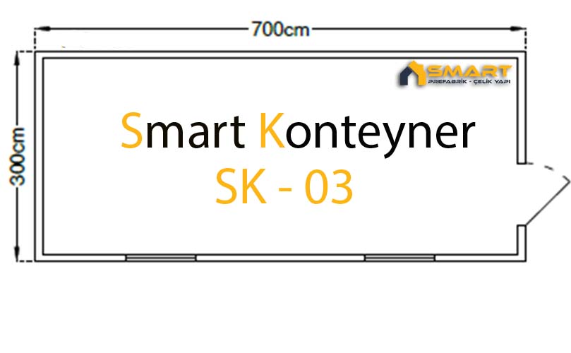 Smart Konteyner - SK- 03 Yaşam Konteyneri Proje