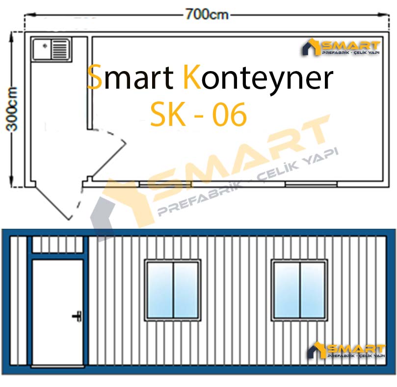 Smart Konteyner - SK- 06 Yaşam Konteyneri