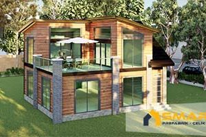 İznik 180 m2 Çelik Ev Modeli